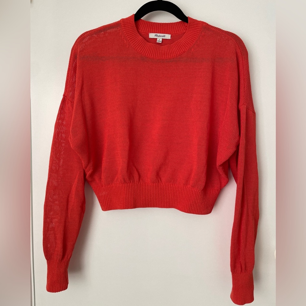 Madewell Cropped Sweater sz M